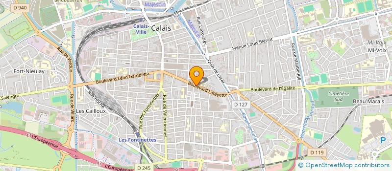 localisation de l'entreprise MADAME MARION BOLLAERT  CALAIS