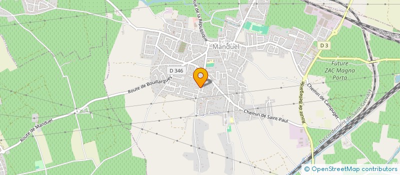 localisation de l'entreprise MADAME MARION BONHOMME  MANDUEL