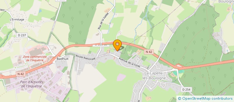 localisation de l'entreprise MADAME MARION BONNARD  LA CAPELLE-LES-BOULOGNE