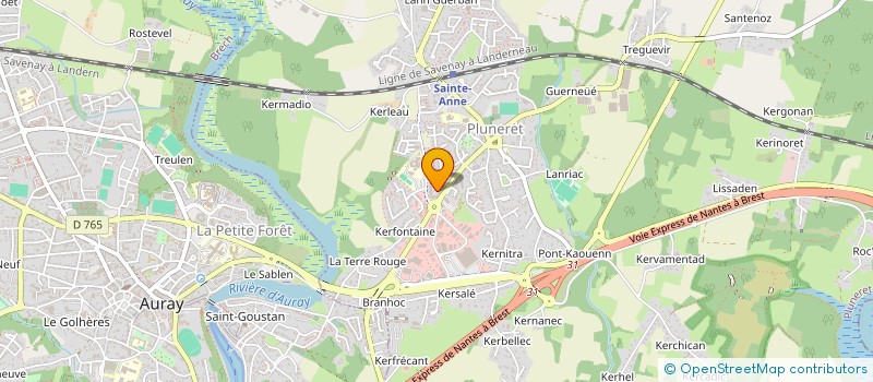 localisation de l'entreprise MADAME MARION BONNEC  PLUNERET