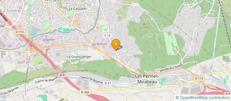 localisation de l'entreprise MADAME MARION BONNETEAU à LES PENNES-MIRABEAU