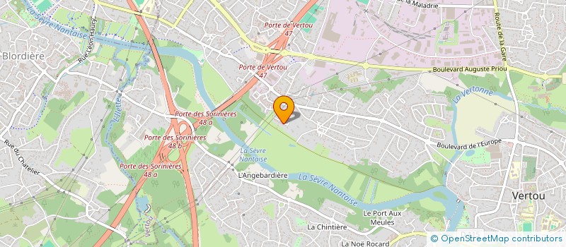 localisation de l'entreprise MADAME MARION BONNIN  VERTOU