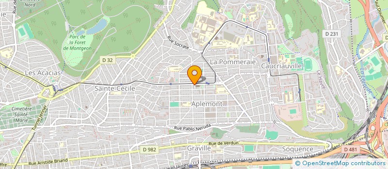 localisation de l'entreprise MADAME MARION BONVALET  LE HAVRE