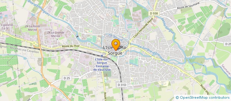 localisation de l'entreprise MADAME MARION BORDELAIS à L'ISLE-SUR-LA-SORGUE