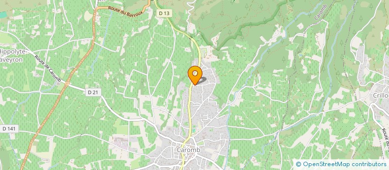 localisation de l'entreprise MADAME MARION BOSC à CAROMB