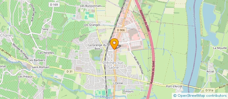 localisation de l'entreprise MADAME MARION BOUCHARD  CRECHES-SUR-SAONE