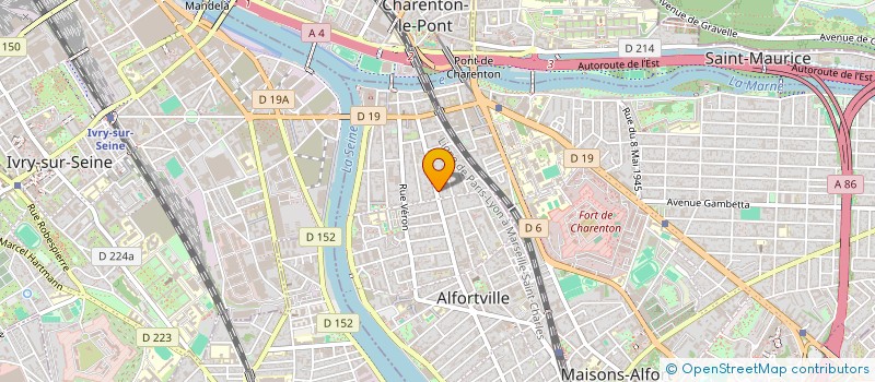 localisation de l'entreprise MADAME MARION BOUCHET  ALFORTVILLE