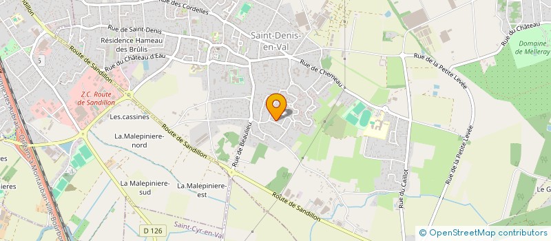 localisation de l'entreprise MADAME MARION BOULAGE à SAINT-DENIS-EN-VAL