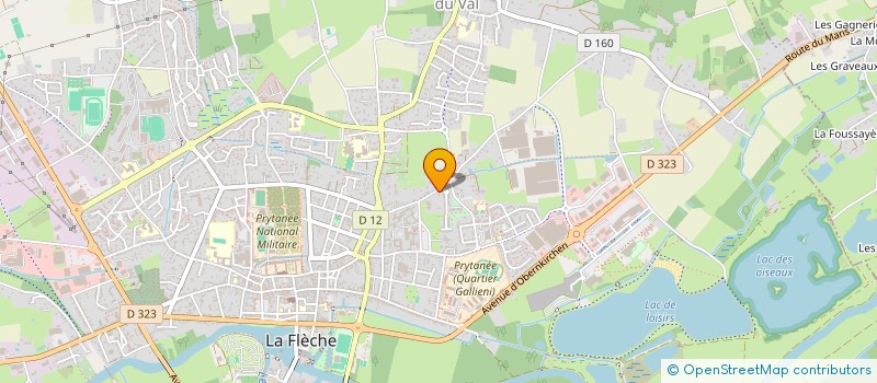 localisation de l'entreprise MADAME MARION BOULAY  LA FLECHE