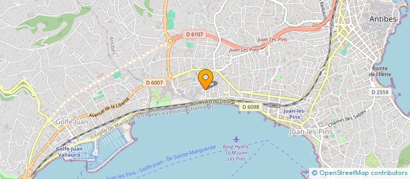 localisation de l'entreprise MADAME MARION BOULME à ANTIBES