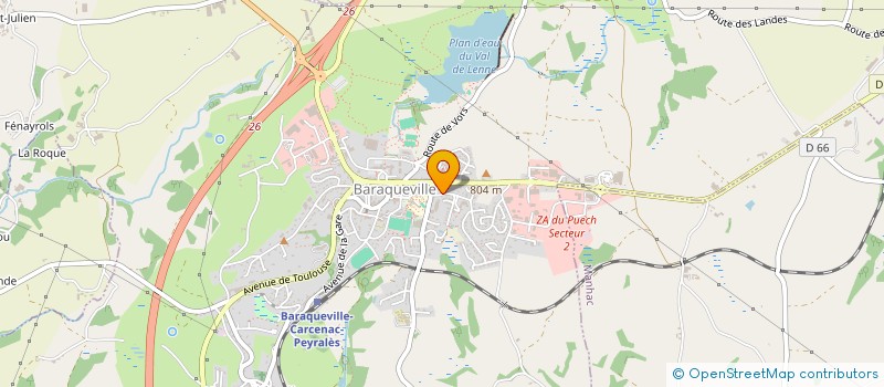 localisation de l'entreprise MADAME MARION BOULOC  BARAQUEVILLE