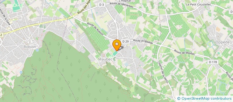 localisation de l'entreprise MADAME MARION BOURRET  MAUBEC