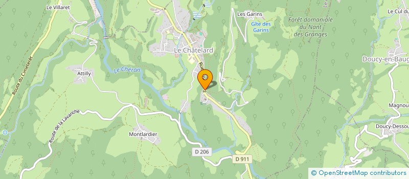 localisation de l'entreprise MADAME MARION BOUVARD  LE CHATELARD