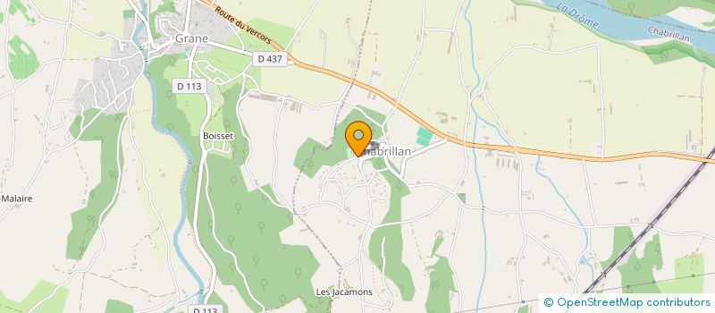 localisation de l'entreprise MADAME MARION BOUVIER  CHABRILLAN
