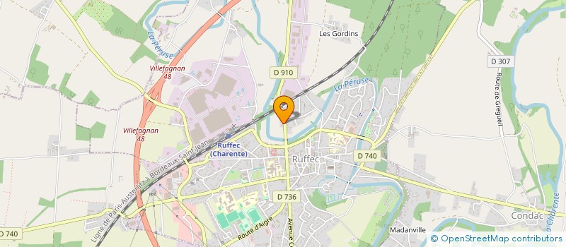 localisation de l'entreprise MADAME MARION BOYER  RUFFEC