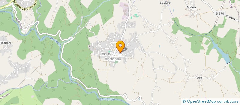 localisation de l'entreprise MADAME MARION BRACHET  VERNOSC-LES-ANNONAY