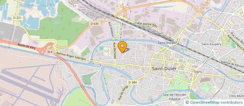 localisation de l'entreprise MADAME MARION BREBANT à SAINT-DIZIER