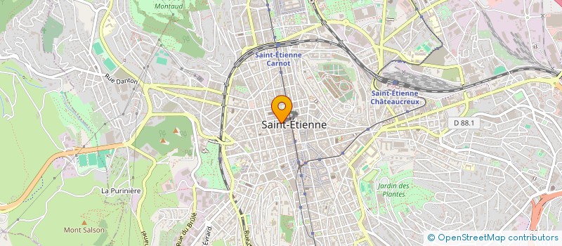 localisation de l'entreprise MADAME MARION BREGERE  SAINT-ETIENNE