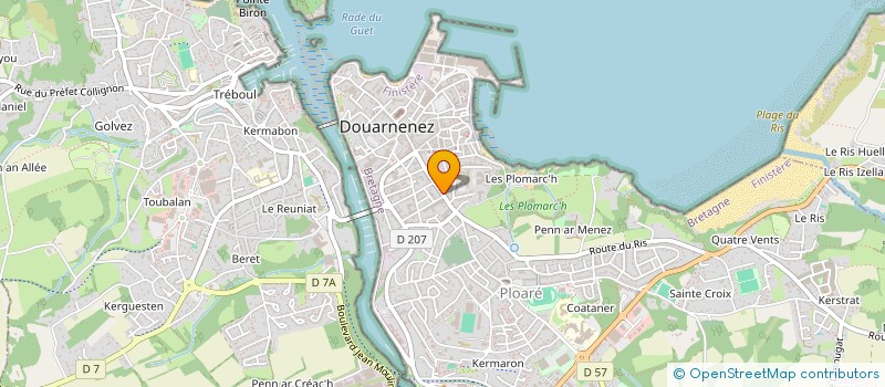 localisation de l'entreprise MADAME MARION BREHIER à DOUARNENEZ