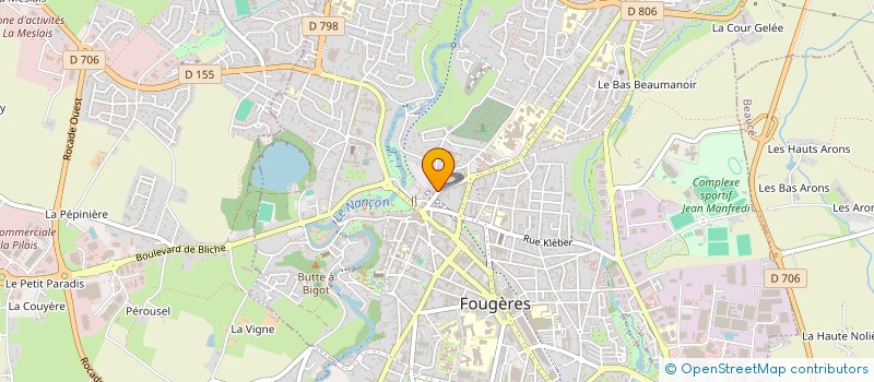 localisation de l'entreprise MADAME MARION BRIDIER  FOUGERES