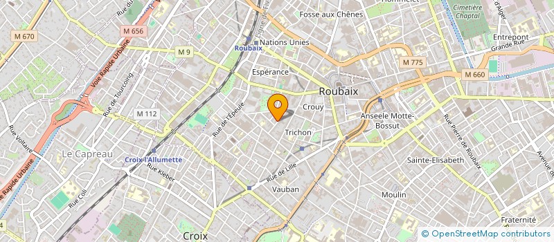 localisation de l'entreprise MADAME MARION BROCHET à ROUBAIX