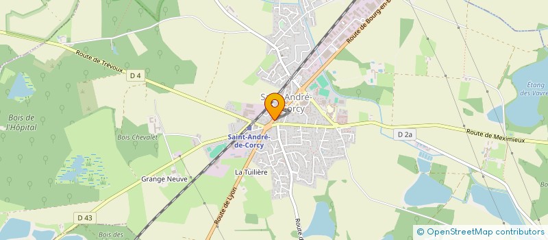 localisation de l'entreprise MADAME MARION BROSSEAU  SAINT-ANDRE-DE-CORCY