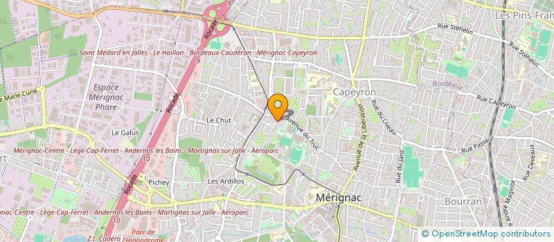 localisation de l'entreprise MADAME MARION BRUGEL  MERIGNAC