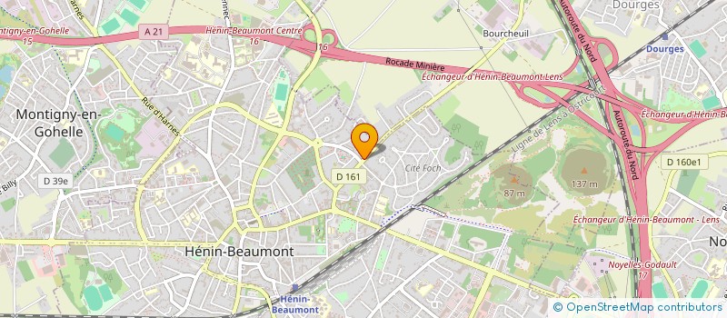 localisation de l'entreprise MADAME MARION BRUGNON à HENIN-BEAUMONT