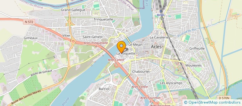 localisation de l'entreprise MADAME MARION BRUN à ARLES