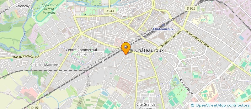 localisation de l'entreprise MADAME MARION BRUNET à CHATEAUROUX