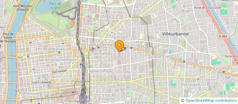 localisation de l'entreprise MADAME MARION BUATHIER  VILLEURBANNE