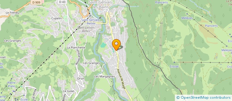 localisation de l'entreprise MADAME MARION BUILLET  SAINT-GERVAIS-LES-BAINS