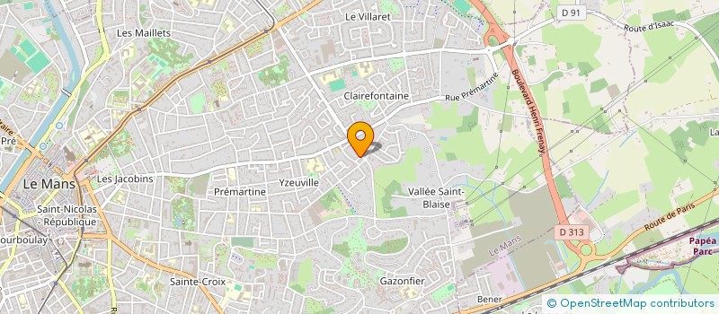 localisation de l'entreprise MADAME MARION BUREAU  LE MANS