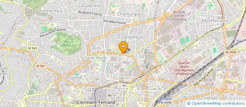 localisation de l'entreprise MADAME MARION BUREL  CLERMONT-FERRAND