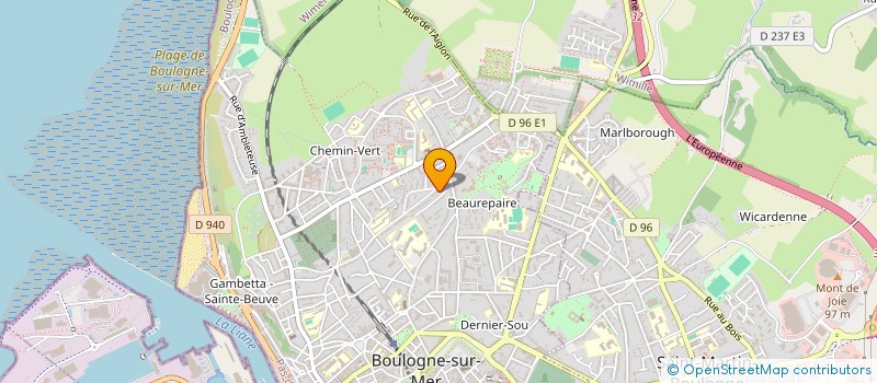 localisation de l'entreprise MADAME MARION BUTAYE  BOULOGNE-SUR-MER