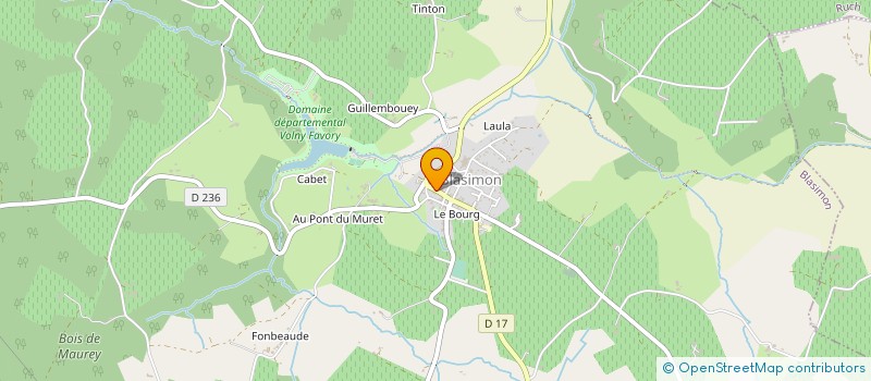 localisation de l'entreprise MADAME MARION BUTON  BLASIMON