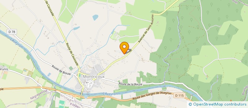 localisation de l'entreprise MADAME MARION CABIROL  MONTRICOUX