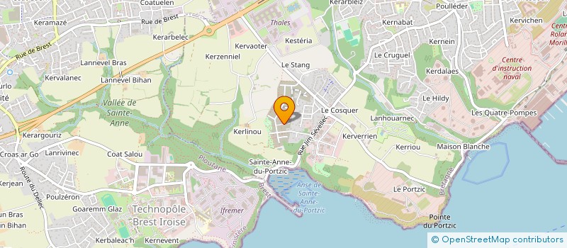 localisation de l'entreprise MADAME MARION CADALEN à BREST