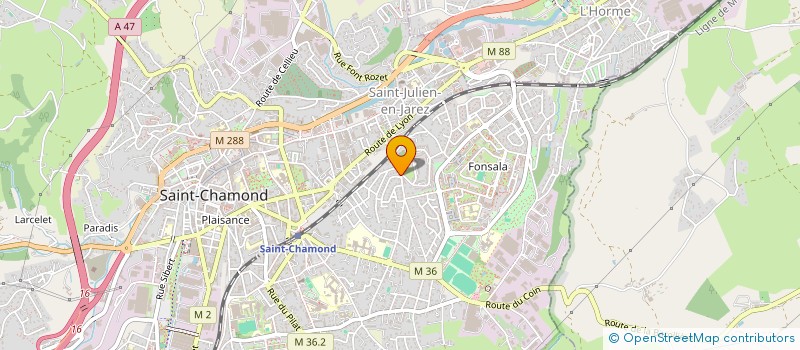 localisation de l'entreprise MADAME MARION CAILLET  SAINT-CHAMOND