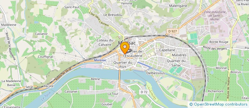 localisation de l'entreprise MADAME MARION CALIN à MOISSAC