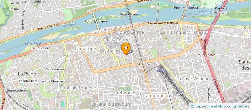 localisation de l'entreprise MADAME MARION CALLETIER  TOURS