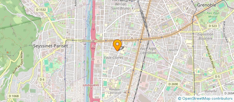 localisation de l'entreprise MADAME MARION CANOVA à GRENOBLE