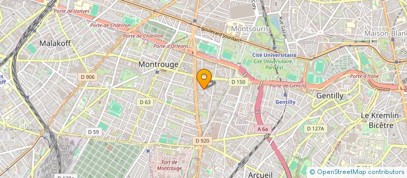 localisation de l'entreprise MADAME MARION CARRIER  MONTROUGE