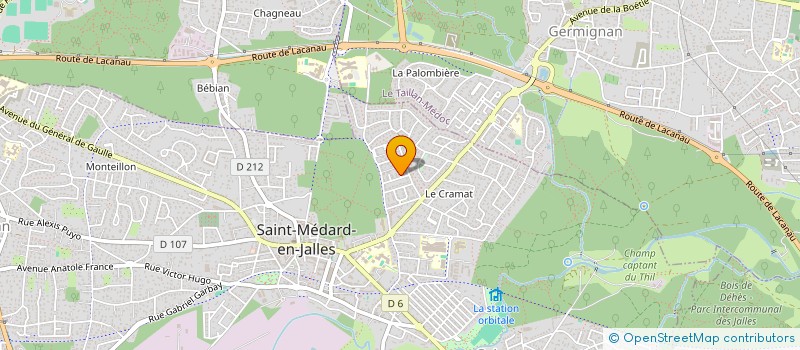 localisation de l'entreprise MADAME MARION CASTAGNI  SAINT-MEDARD-EN-JALLES