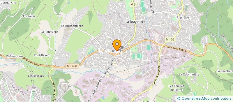 localisation de l'entreprise MADAME MARION CASTERA  LA TALAUDIERE