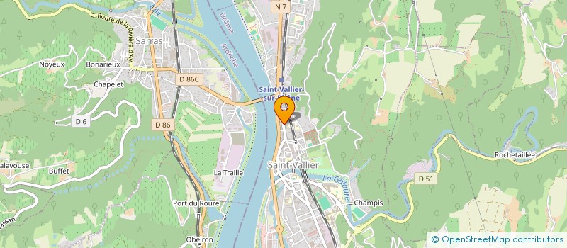 localisation de l'entreprise MADAME MARION CASUCCIO  SAINT-VALLIER