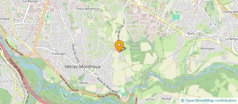 localisation de l'entreprise MADAME MARION CATTY  VETRAZ-MONTHOUX