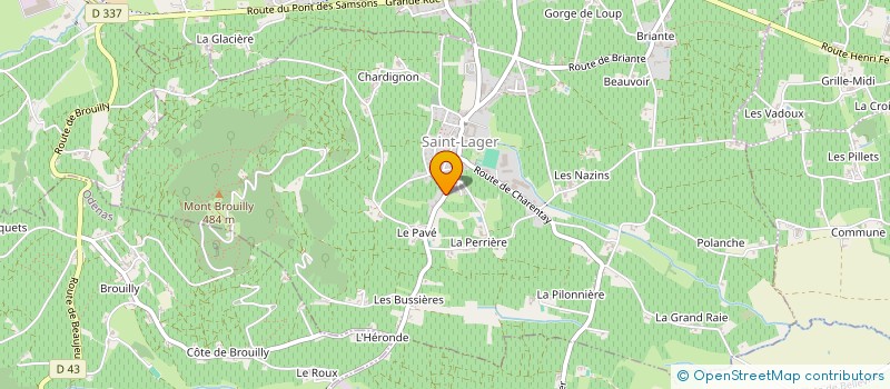 localisation de l'entreprise MADAME MARION CELINE FAVRE  SAINT-LAGER