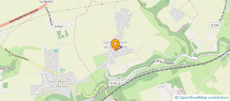 localisation de l'entreprise MADAME MARION CERTAIN  SAINT-LAURENT-DE-BREVEDENT