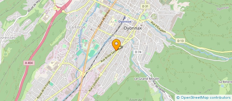localisation de l'entreprise MADAME MARION CESAR à OYONNAX